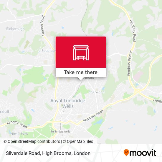 Silverdale Road, High Brooms map