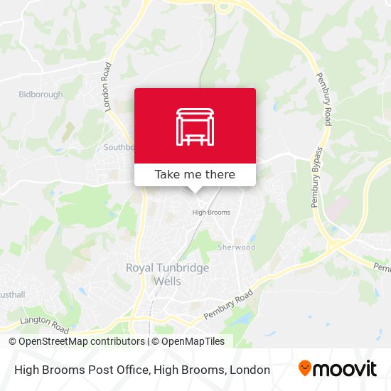High Brooms Post Office, High Brooms map