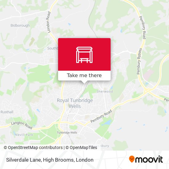 Silverdale Lane, High Brooms map