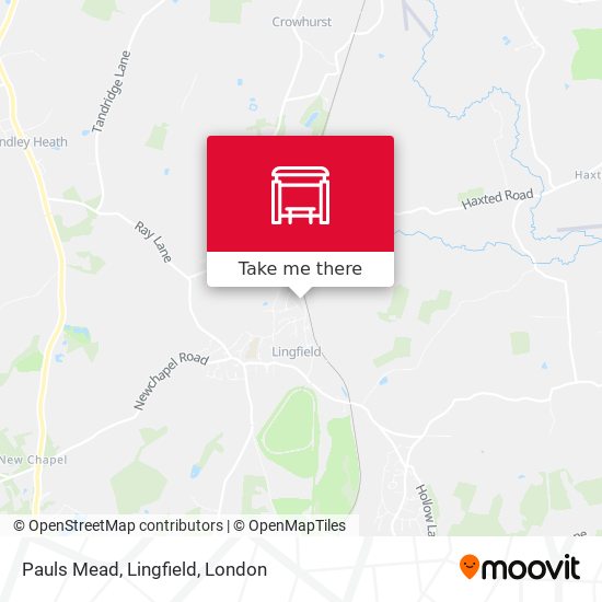 Pauls Mead, Lingfield map