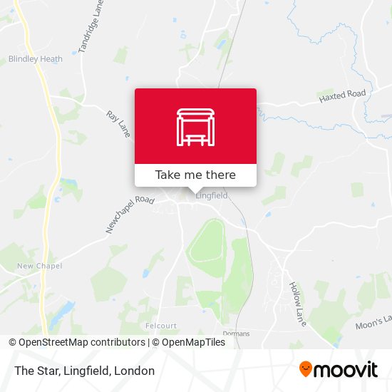 The Star, Lingfield map