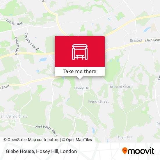 Glebe House, Hosey Hill map