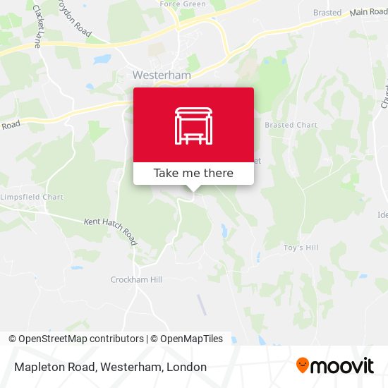 Mapleton Road, Westerham map