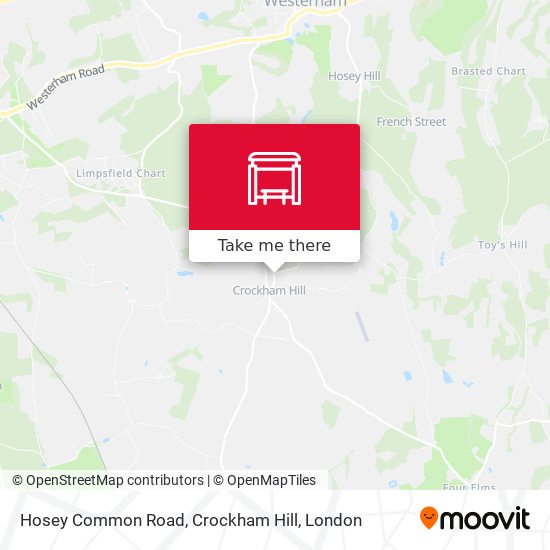 Hosey Common Road, Crockham Hill map