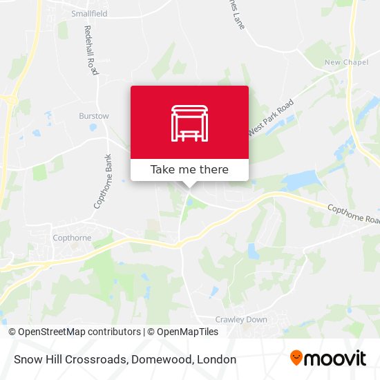 Snow Hill Crossroads, Domewood map