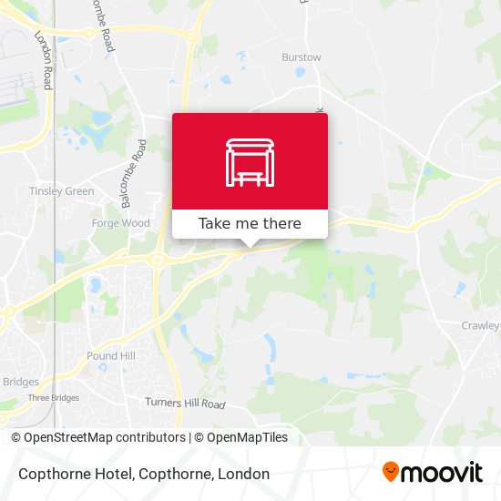 Copthorne Hotel, Copthorne map