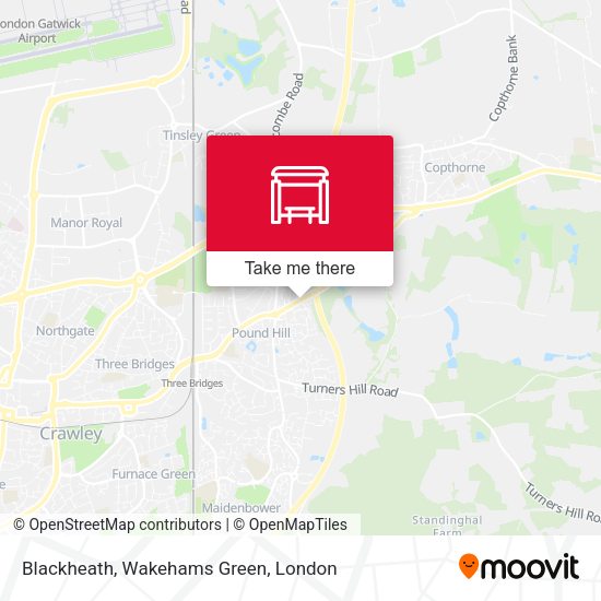Blackheath, Wakehams Green map
