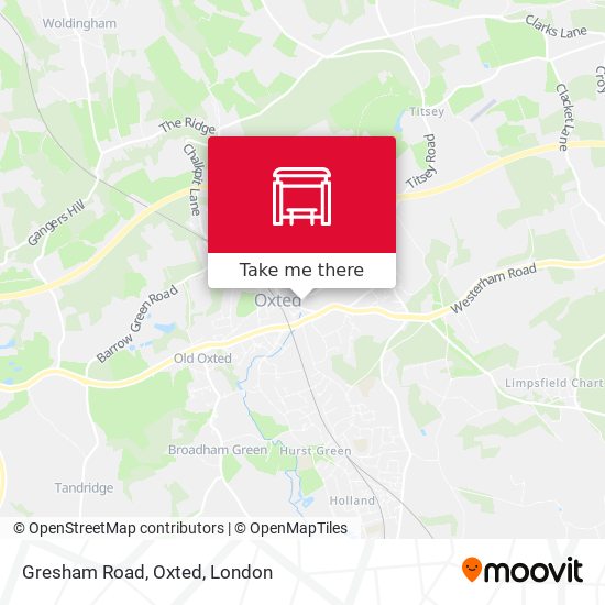 Gresham Road, Oxted map