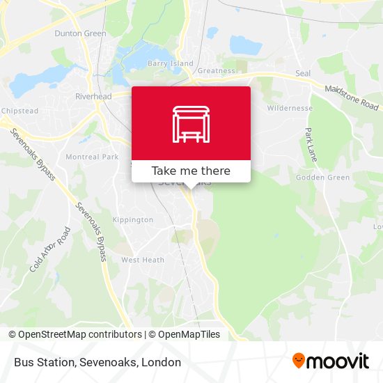 Bus Station, Sevenoaks map