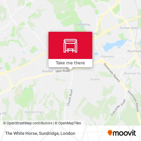 The White Horse, Sundridge map