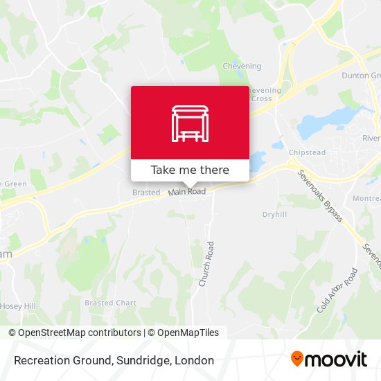 Recreation Ground, Sundridge map