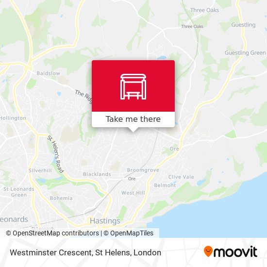 Westminster Crescent, St Helens map