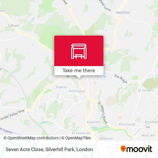 Seven Acre Close, Silverhill Park map