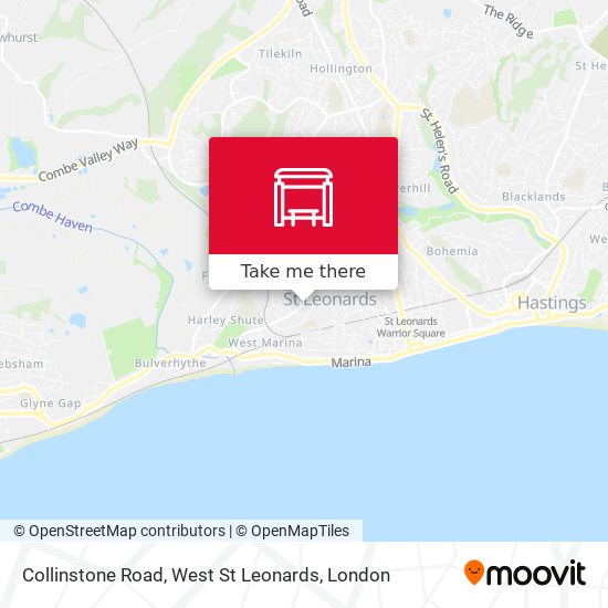 Collinstone Road, West St Leonards map