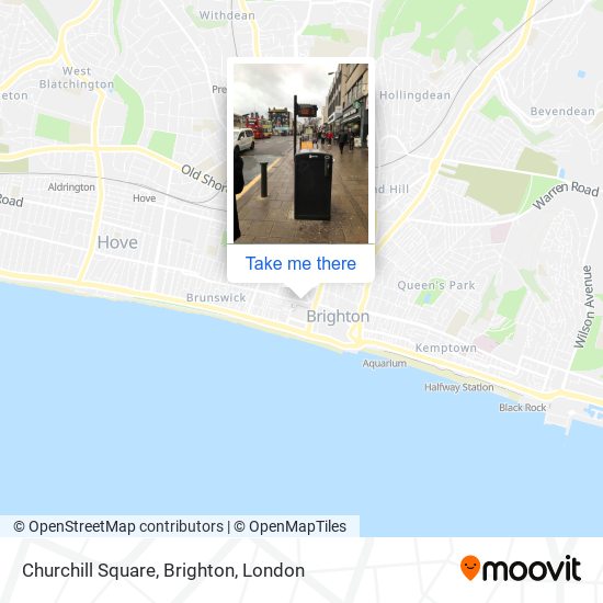 Churchill Square, Brighton map