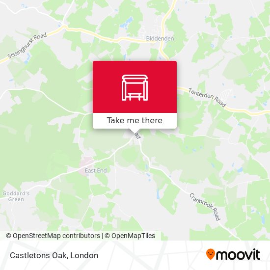 Castletons Oak map