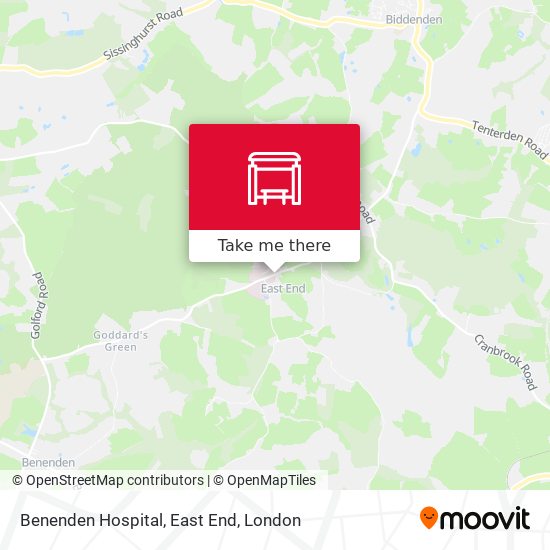 Benenden Hospital, East End map
