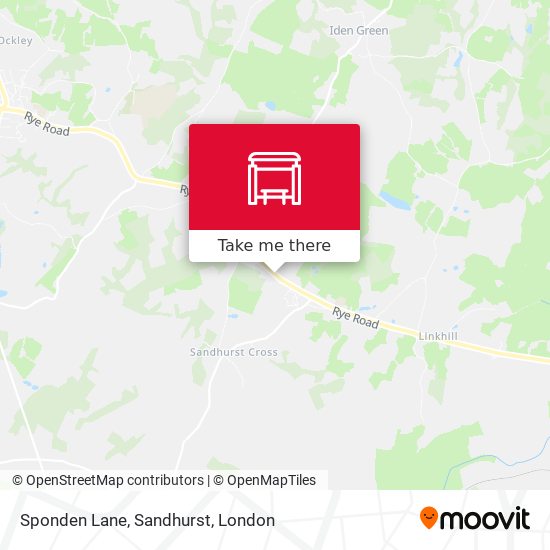 Sponden Lane, Sandhurst map