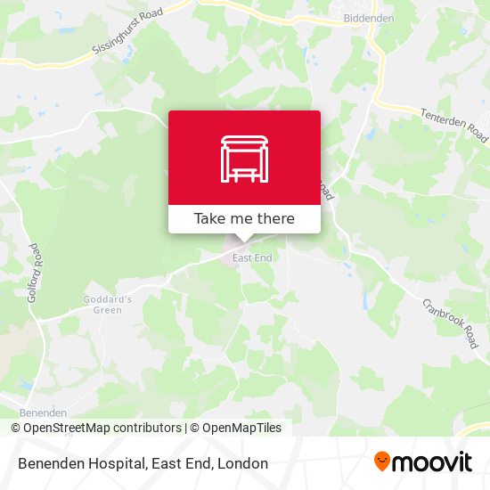 Benenden Hospital, East End map