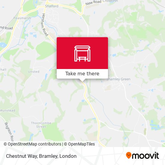 Chestnut Way, Bramley map