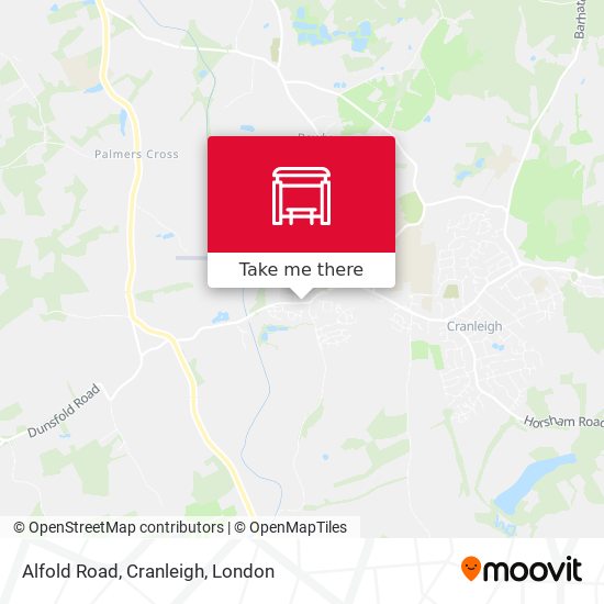Alfold Road, Cranleigh map