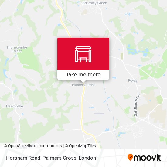 Horsham Road, Palmers Cross map