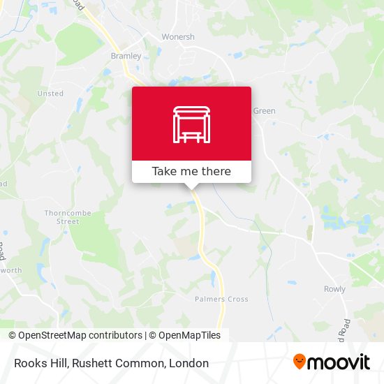 Rooks Hill, Rushett Common map