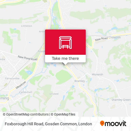 Foxborough Hill Road, Gosden Common map