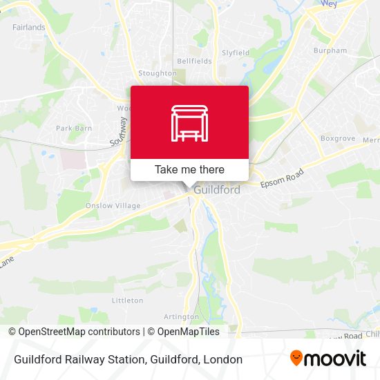 Guildford Railway Station, Guildford map