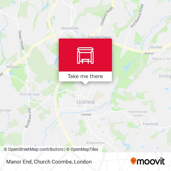 Manor End, Church Coombe map