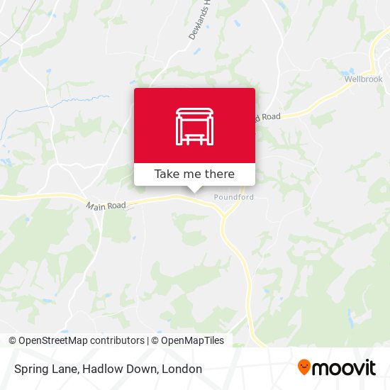 Spring Lane, Hadlow Down map
