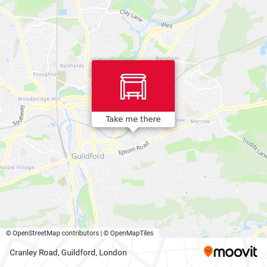 Cranley Road, Guildford map