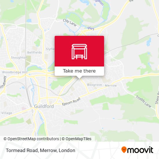 Tormead Road, Merrow map