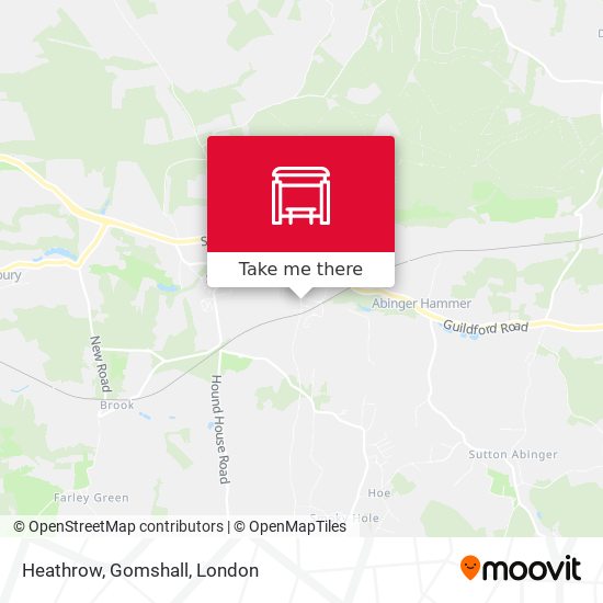 Heathrow, Gomshall map