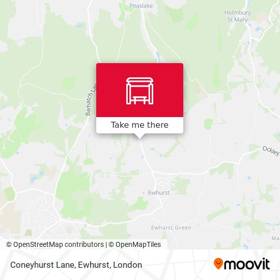 Coneyhurst Lane, Ewhurst map