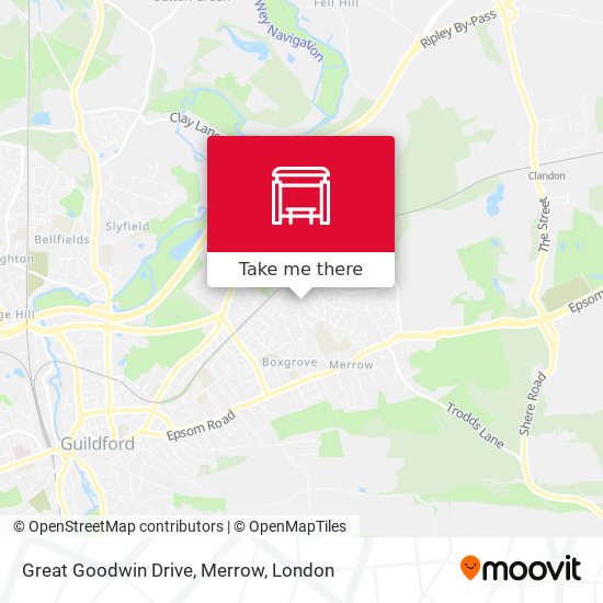 Great Goodwin Drive, Merrow map