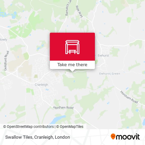 Swallow Tiles, Cranleigh map