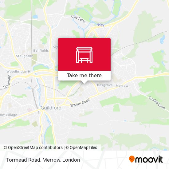 Tormead Road, Merrow map