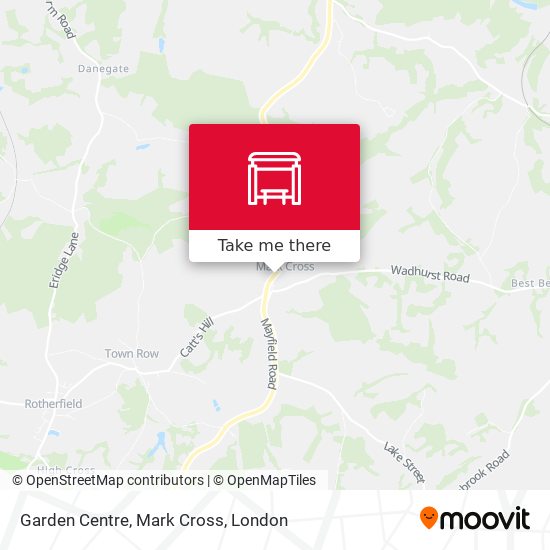 Garden Centre, Mark Cross map