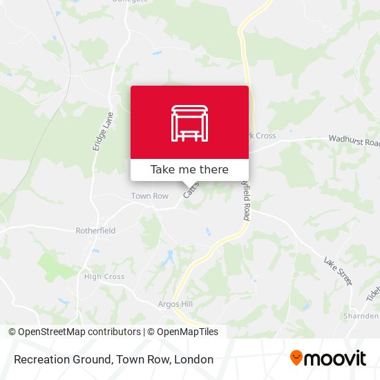 Recreation Ground, Town Row map