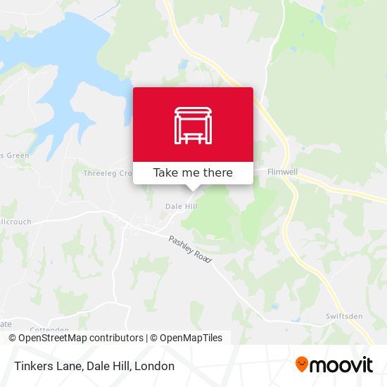 Tinkers Lane, Dale Hill map