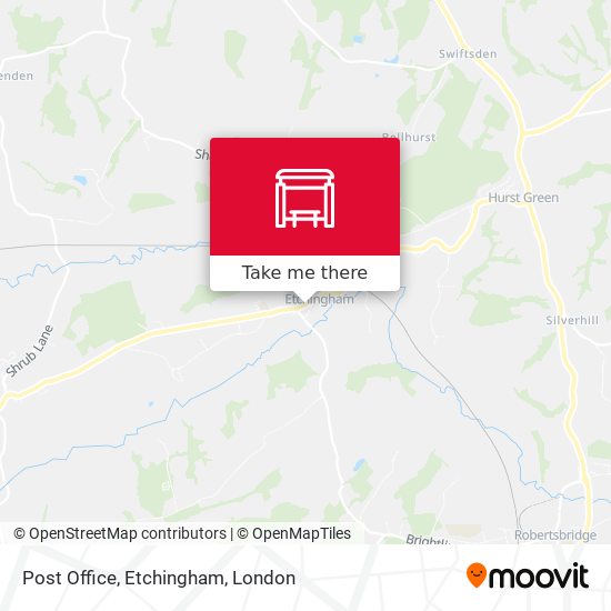 Post Office, Etchingham map