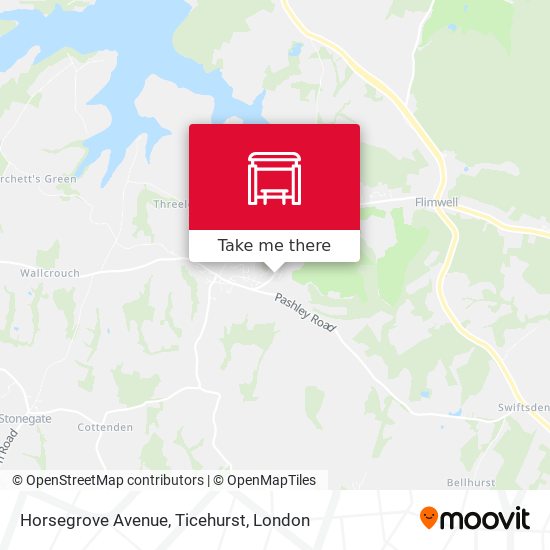 Horsegrove Avenue, Ticehurst map