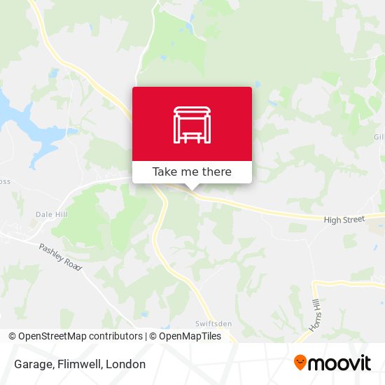 Garage, Flimwell map