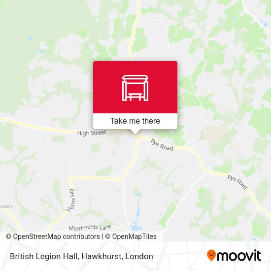 British Legion Hall, Hawkhurst map