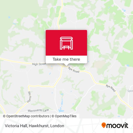 Victoria Hall, Hawkhurst map