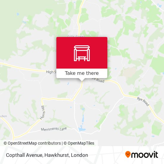 Copthall Avenue, Hawkhurst map