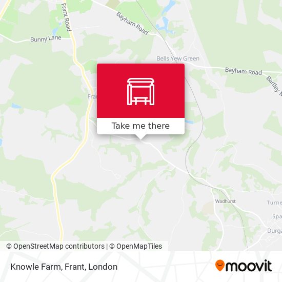Knowle Farm, Frant map