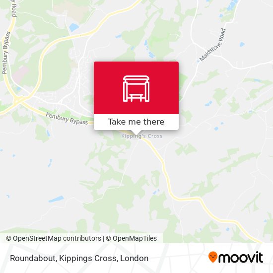 Roundabout, Kippings Cross map