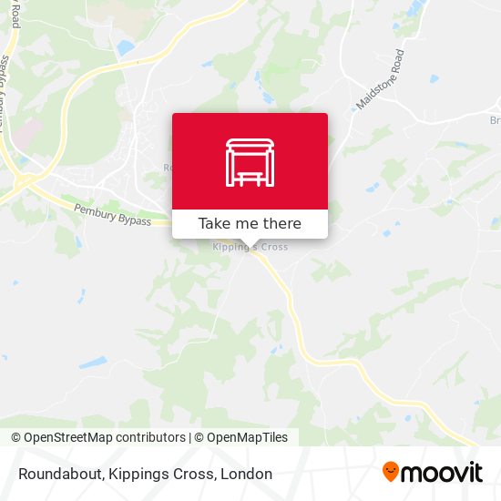 Roundabout, Kippings Cross map